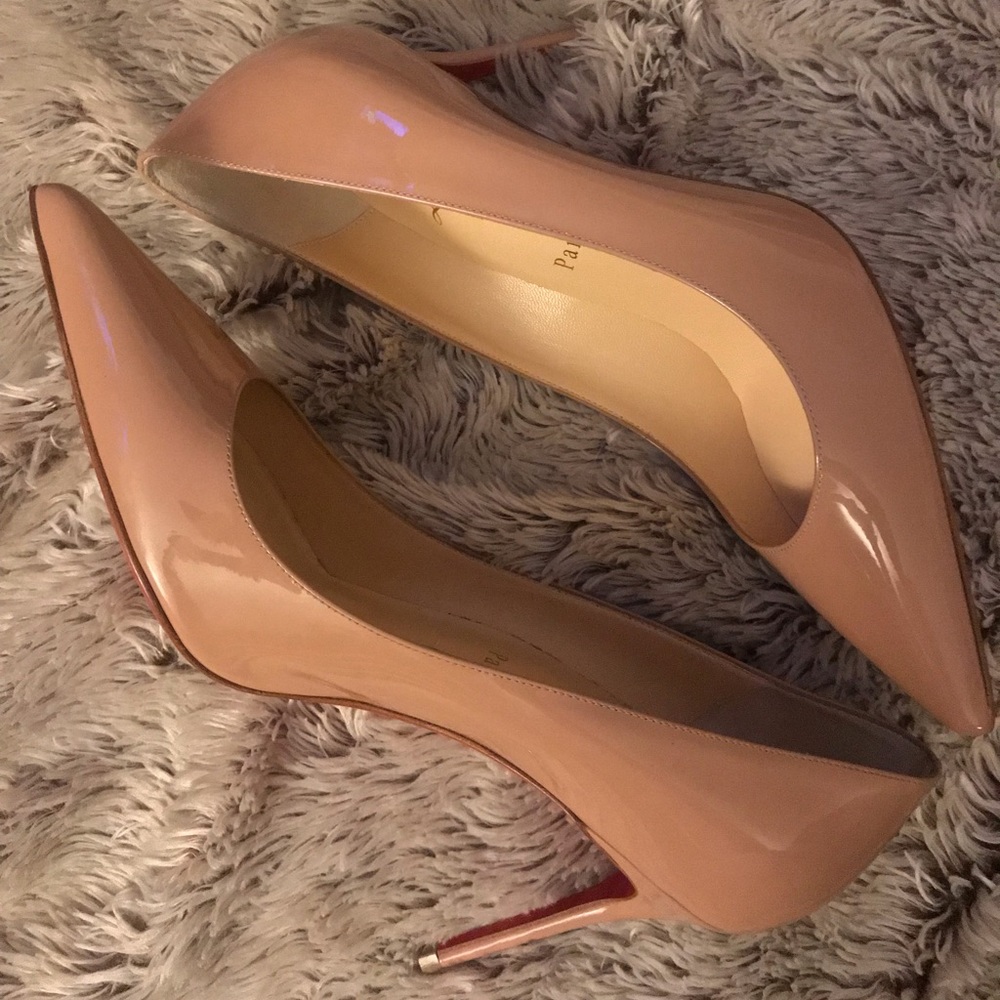 Christian Louboutin beige heels